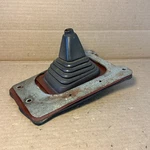 1981 Nissan Datsun 280ZX Center Console Rubber Shift Boot Red Gray Burgundy. Fixed Price $125.00.
