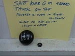 Shift Knob SM465 & Gmc Truck Speed 2.020 Od Jeep 3/8" 24TH With Nut. Fixed Price $37.25.
