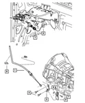 Genuine Mopar Gearshift Control Cable 68060741AE. Fixed Price $187.45.